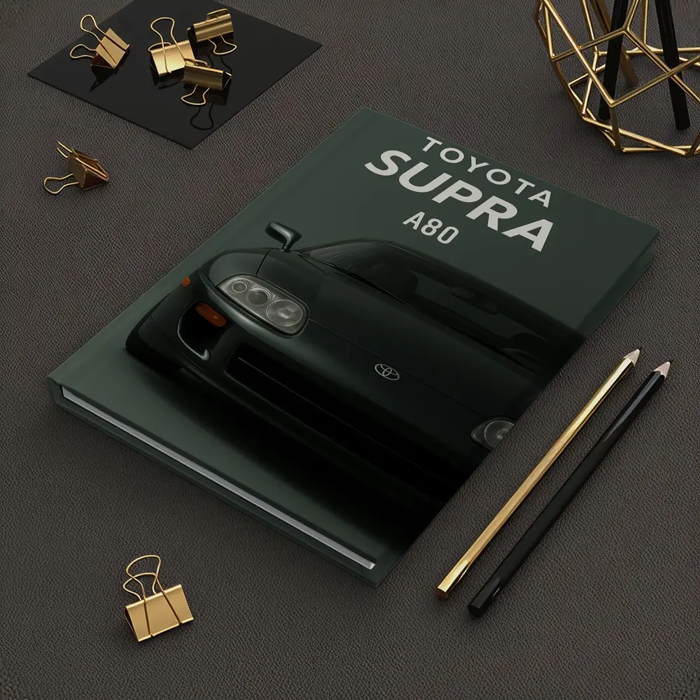 Toyota Supra A80 Dark Green Studio Art – Notebooks
