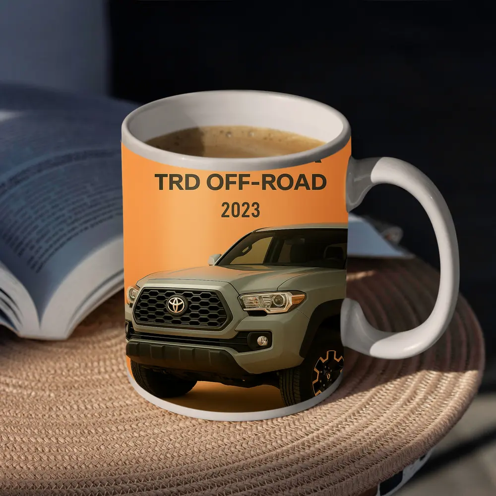 Toyota Tacoma TRD Off Road Orange Background – Mugs