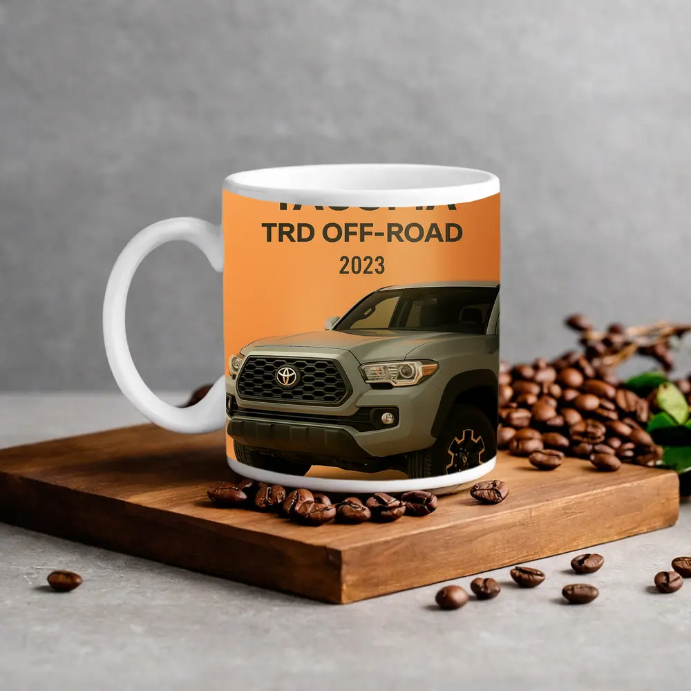 Toyota Tacoma TRD Off Road Orange Background – Mugs
