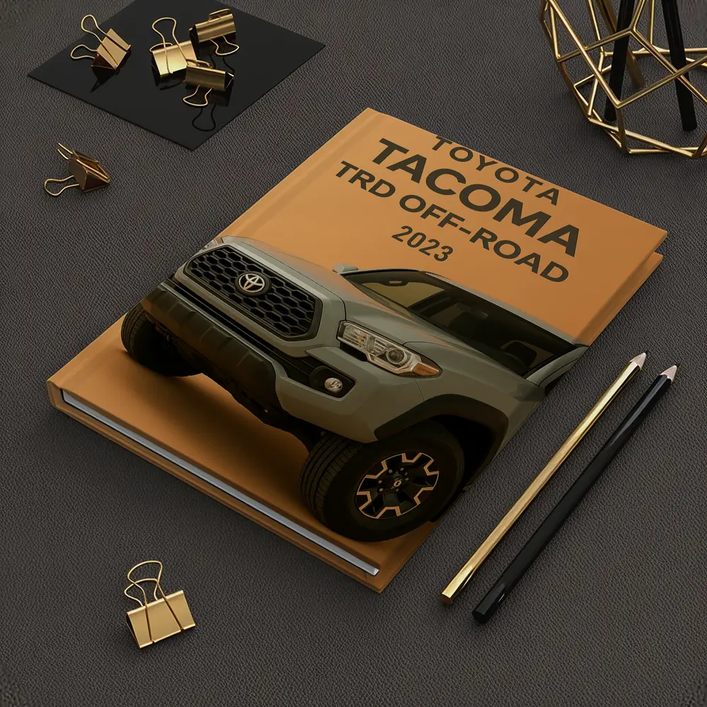 Toyota Tacoma TRD Off Road Orange Background – Notebooks