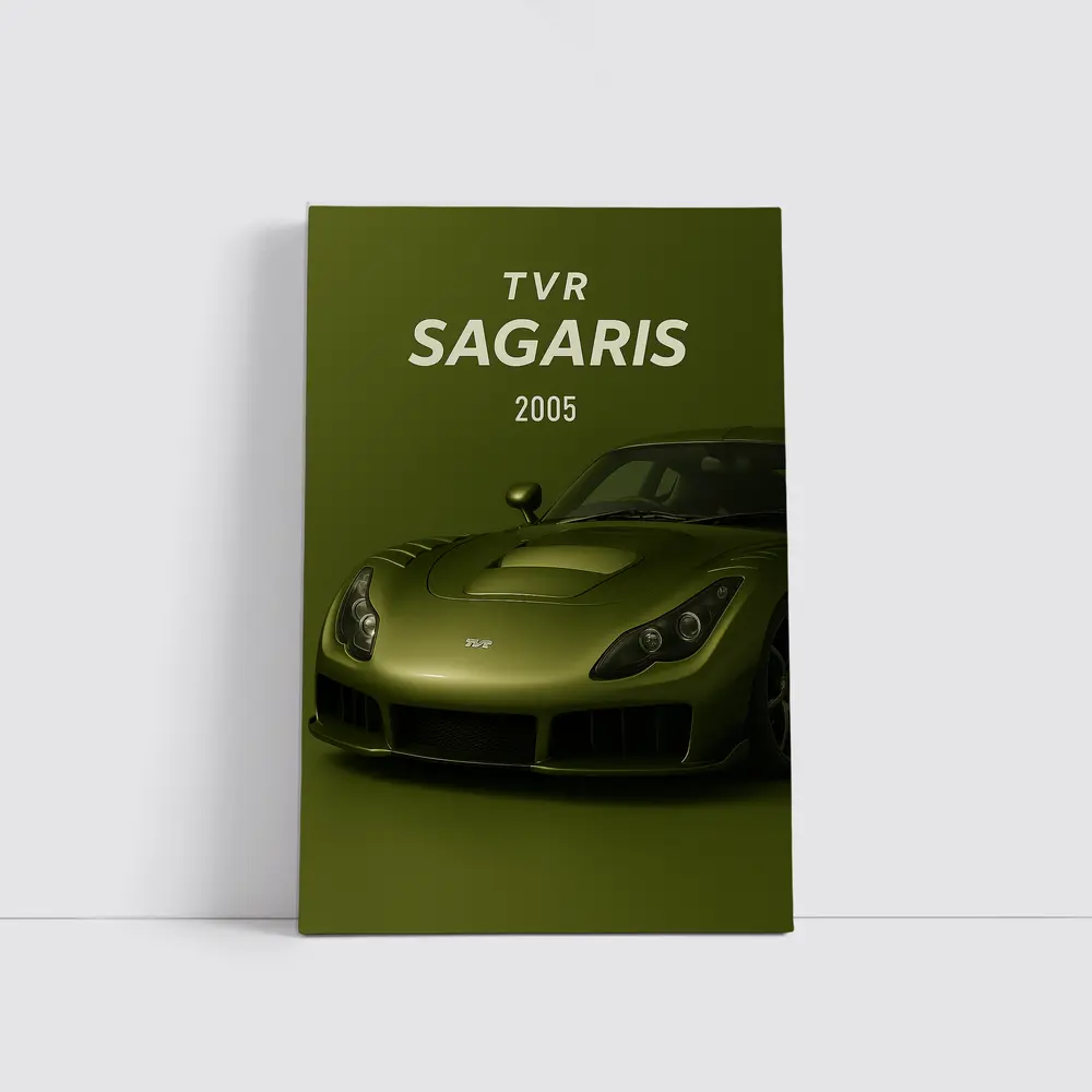 TVR Sagaris 2005 Green Sports Car – Wall Art