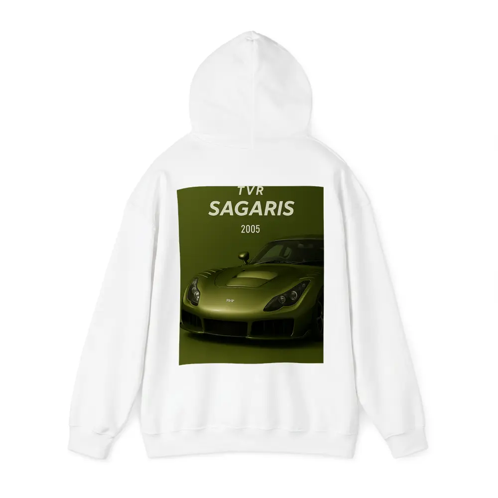 TVR Sagaris 2005 Green Sports Car – Hoodies