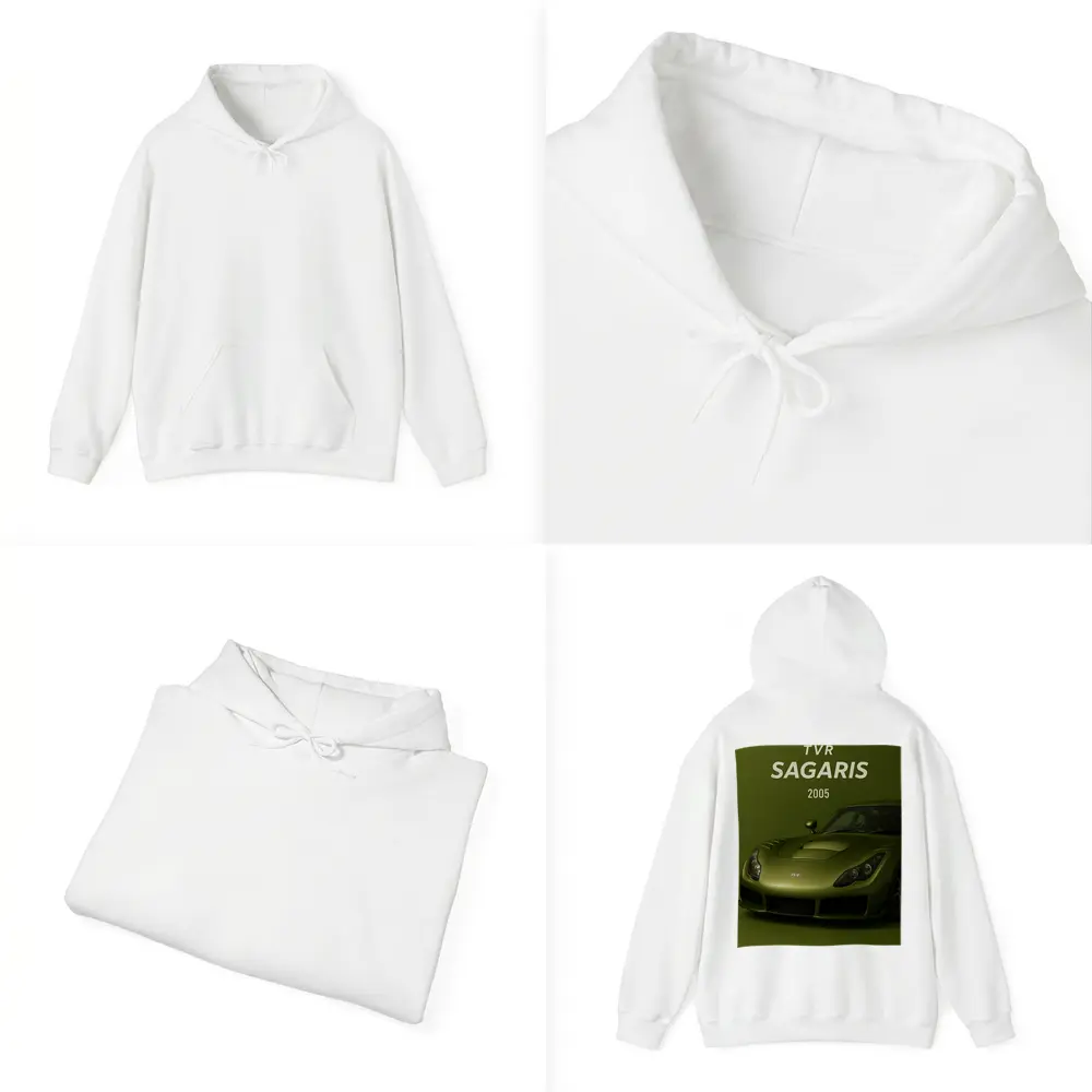 TVR Sagaris 2005 Green Sports Car – Hoodies