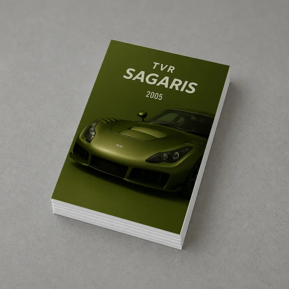 TVR Sagaris 2005 Green Sports Car – Postcards