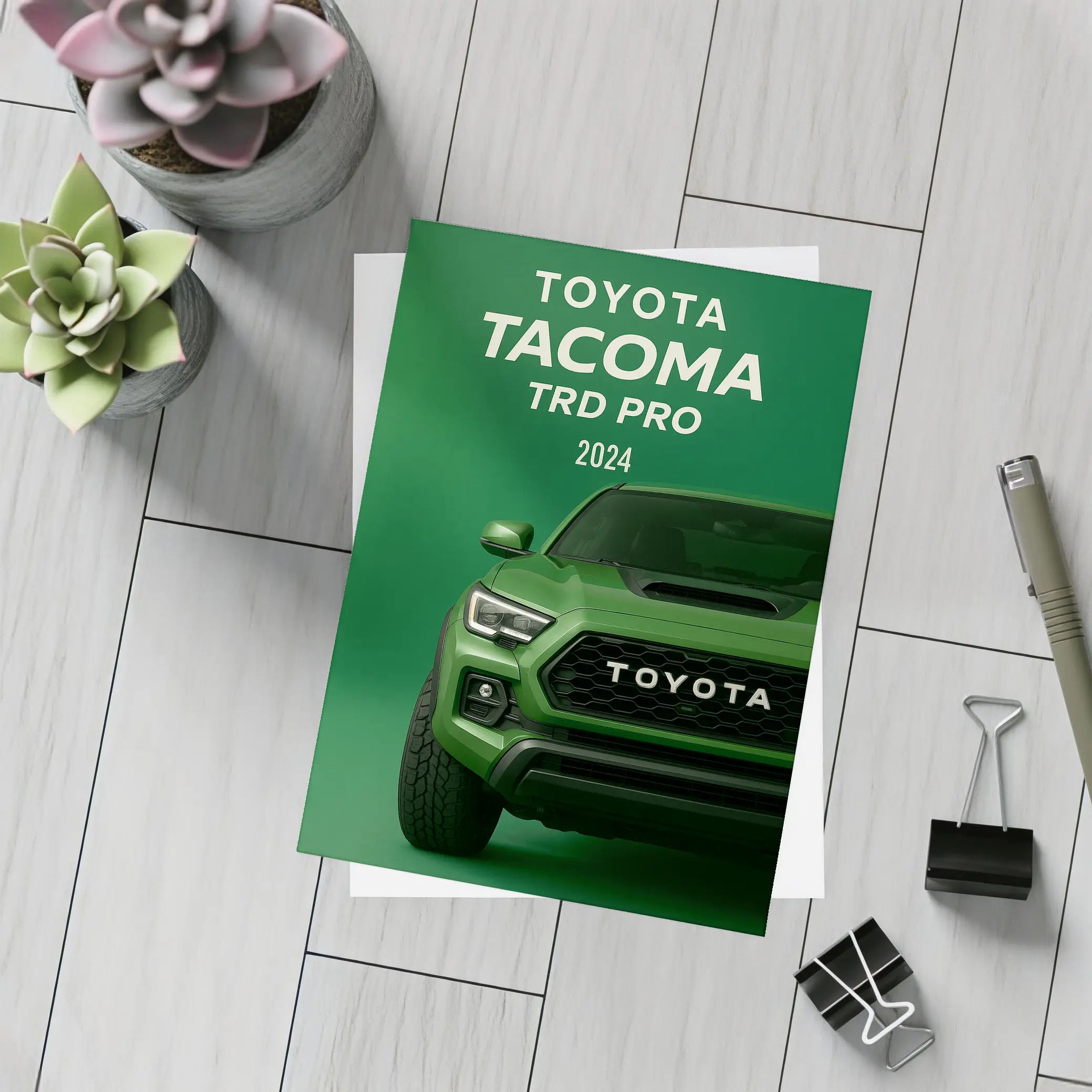 Toyota Tacoma TRD Pro Green Studio – Postcards