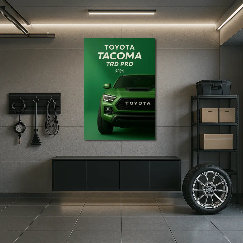 Toyota Tacoma TRD Pro Green Studio – Wall Art