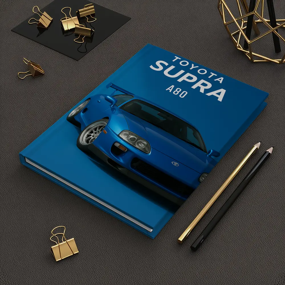 Toyota Supra A80 Blue Studio Art – Notebooks