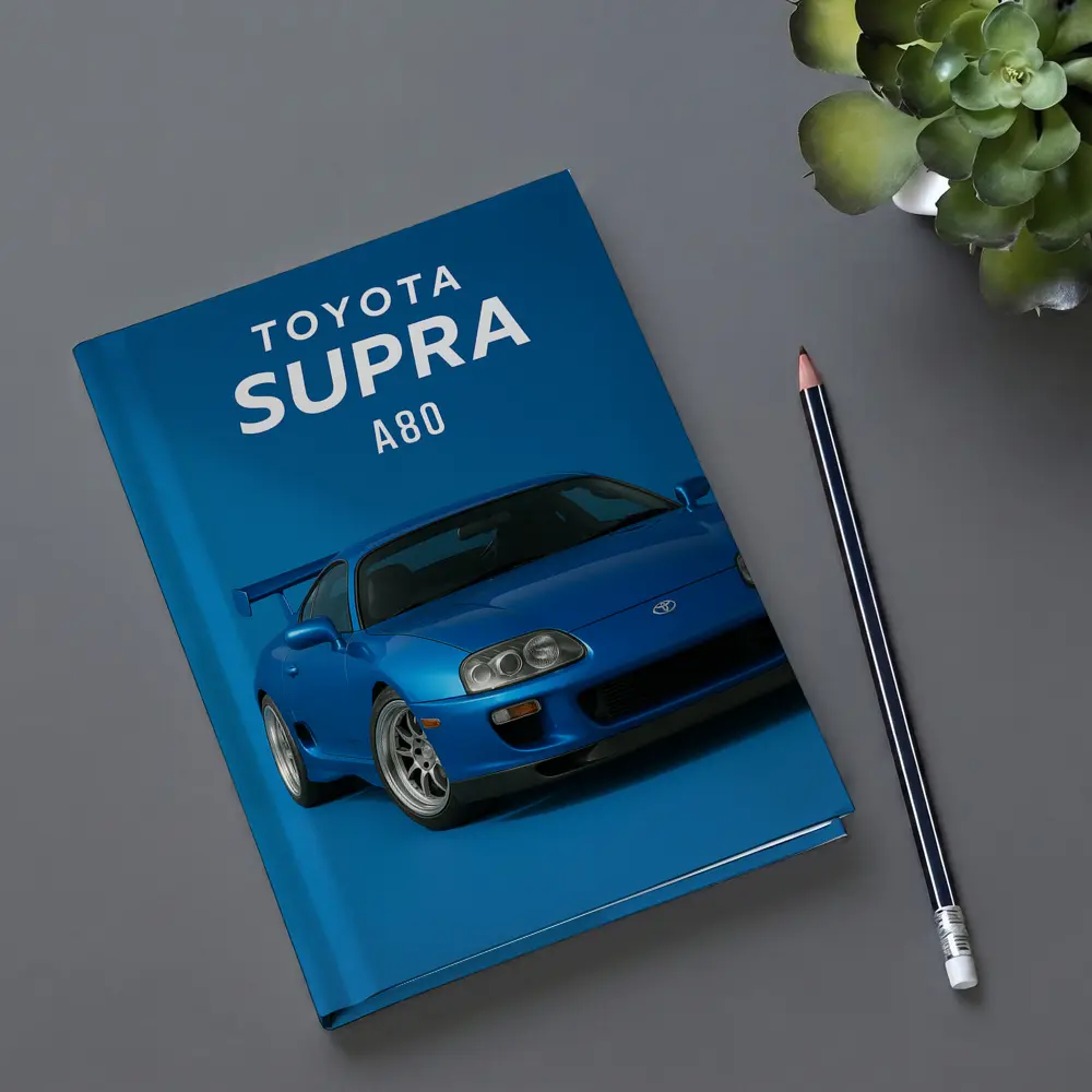 Toyota Supra A80 Blue Studio Art – Notebooks
