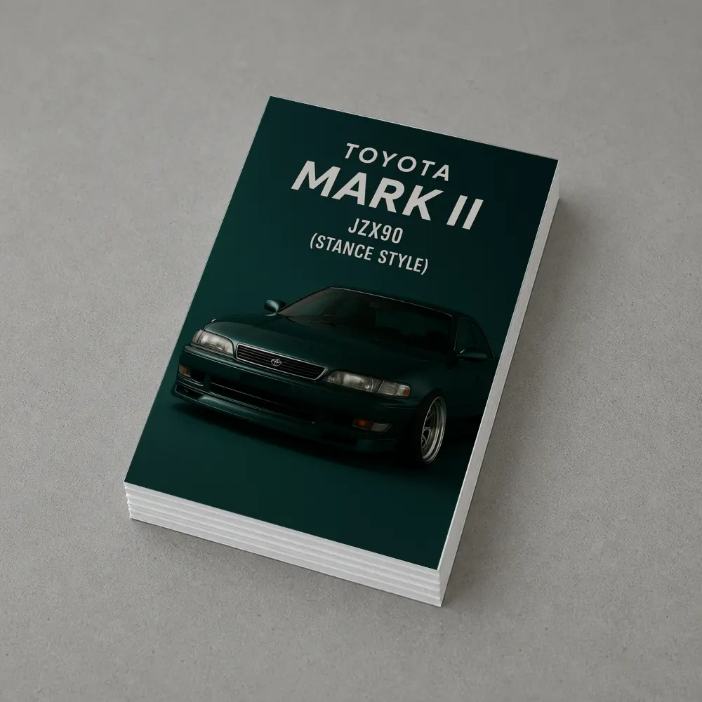 Toyota Mark II JZX90 Stance Style Dark – Postcards