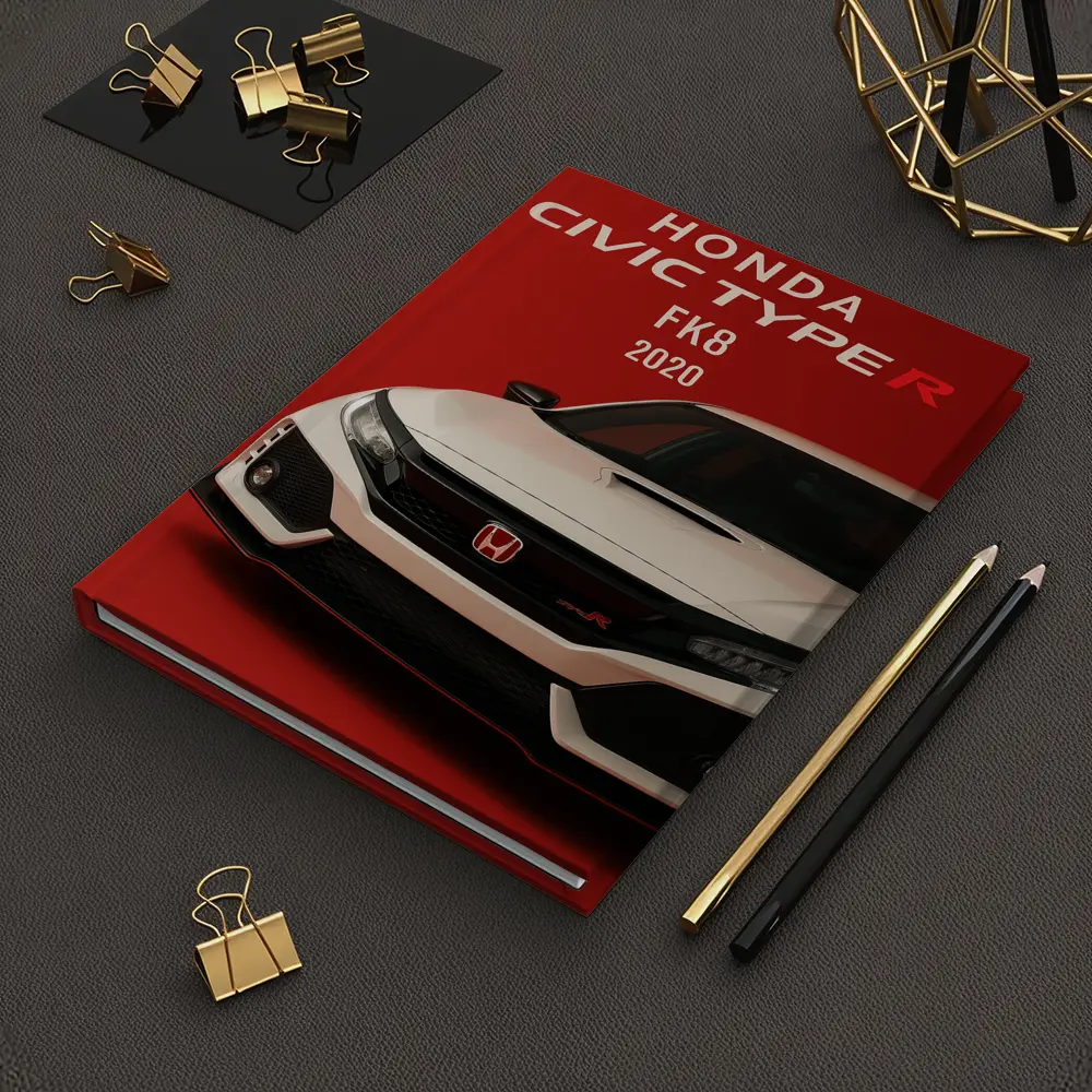 Honda Civic Type R FK8 Red Background – Notebooks