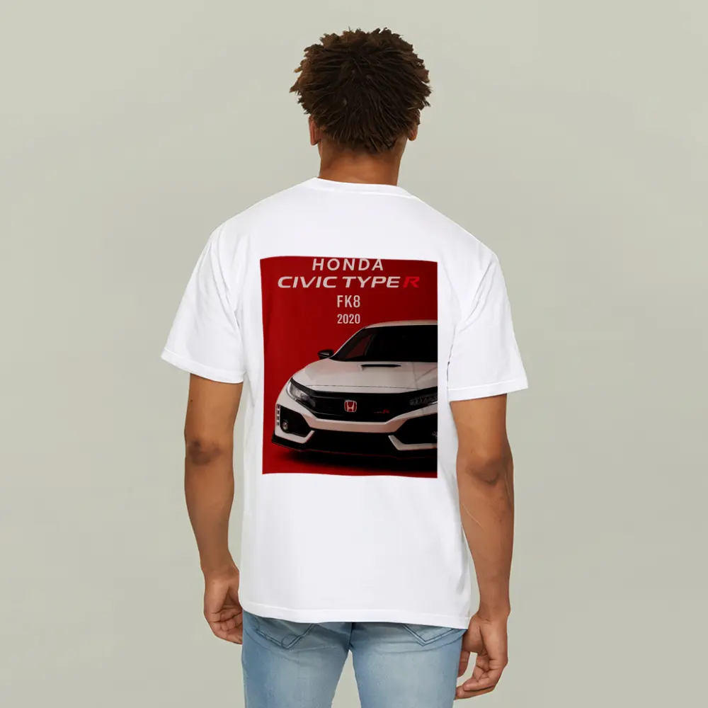 Honda Civic Type R FK8 Red Background – T-Shirts