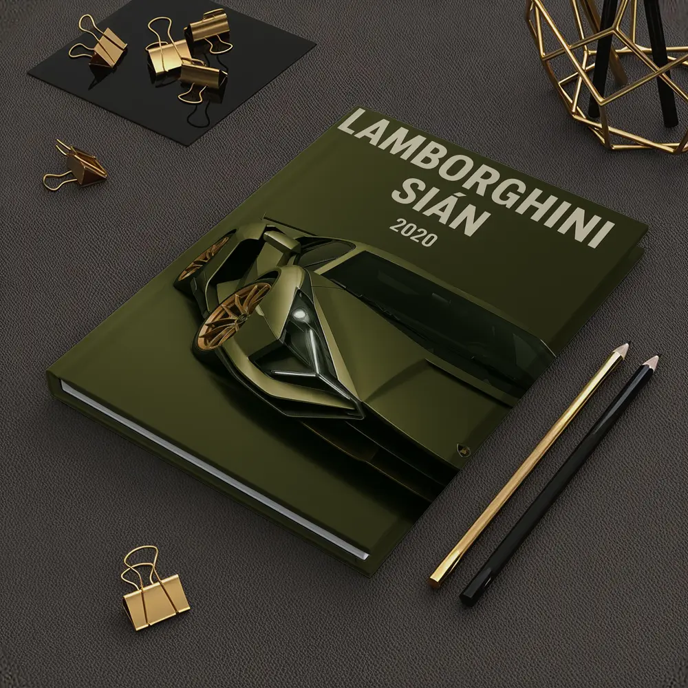 Lamborghini Sian Green Supercar Art Print – Notebooks