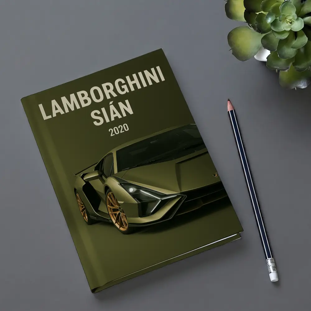 Lamborghini Sian Green Supercar Art Print – Notebooks