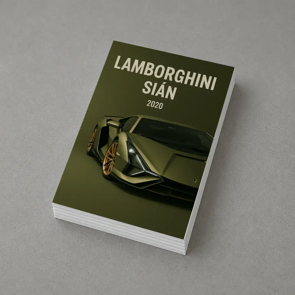 Lamborghini Sian Green Supercar Art Print – Postcards