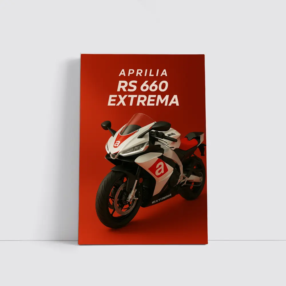 Aprilia RS 660 Extrema Red Background – Wall Art