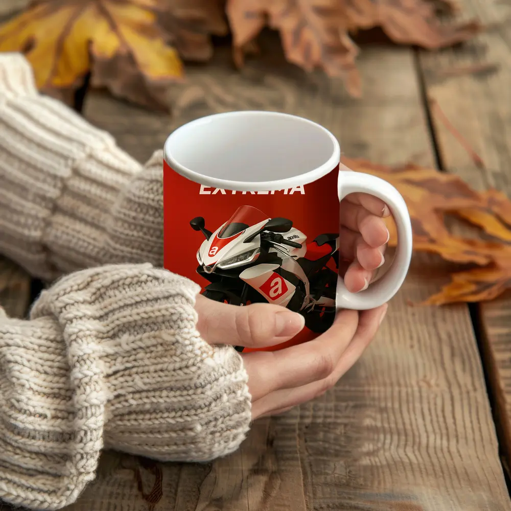 Aprilia RS 660 Extrema Red Background – Mugs