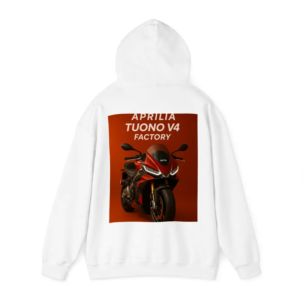 Aprilia Tuono V4 Factory Red Background – Hoodies