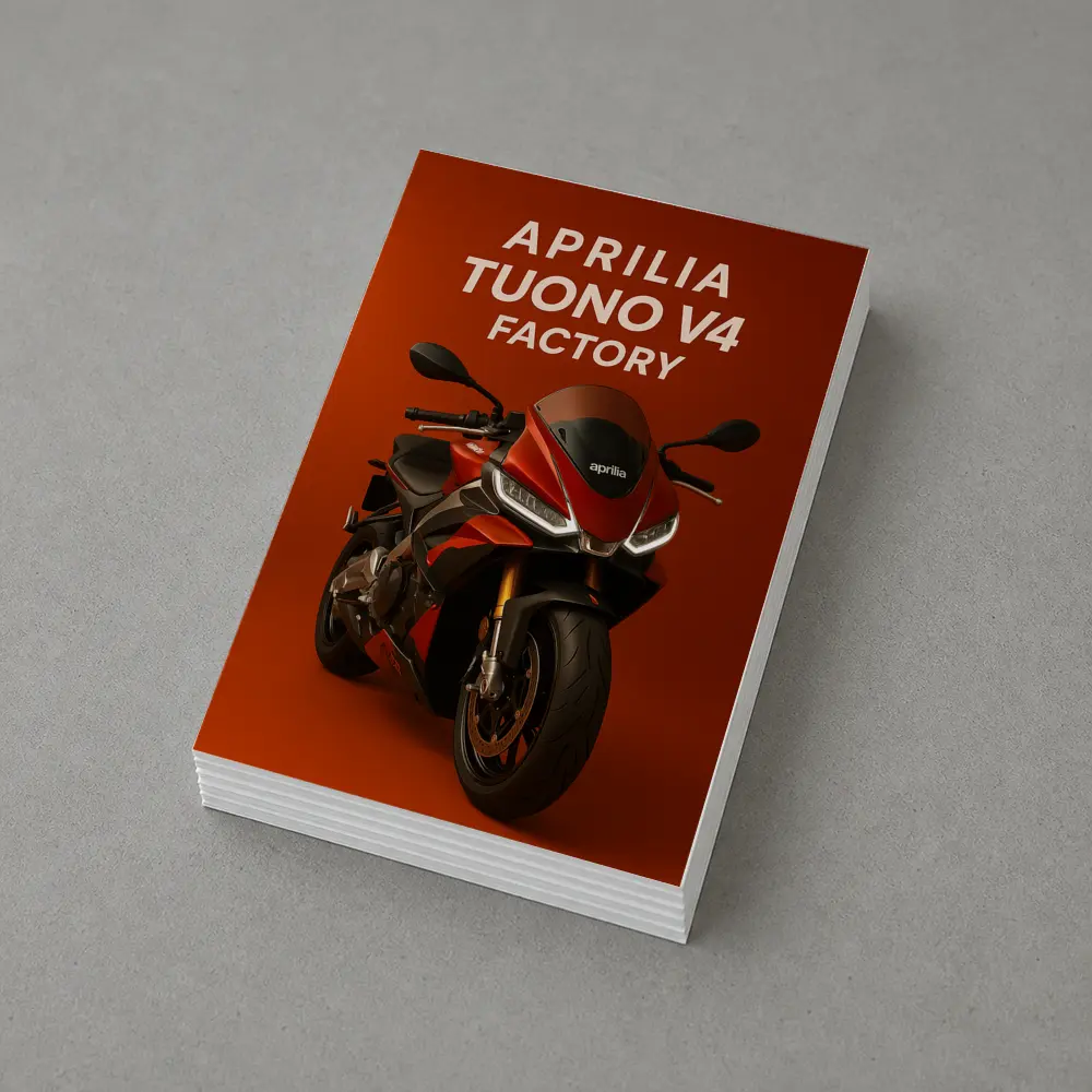 Aprilia Tuono V4 Factory Red Background – Postcards