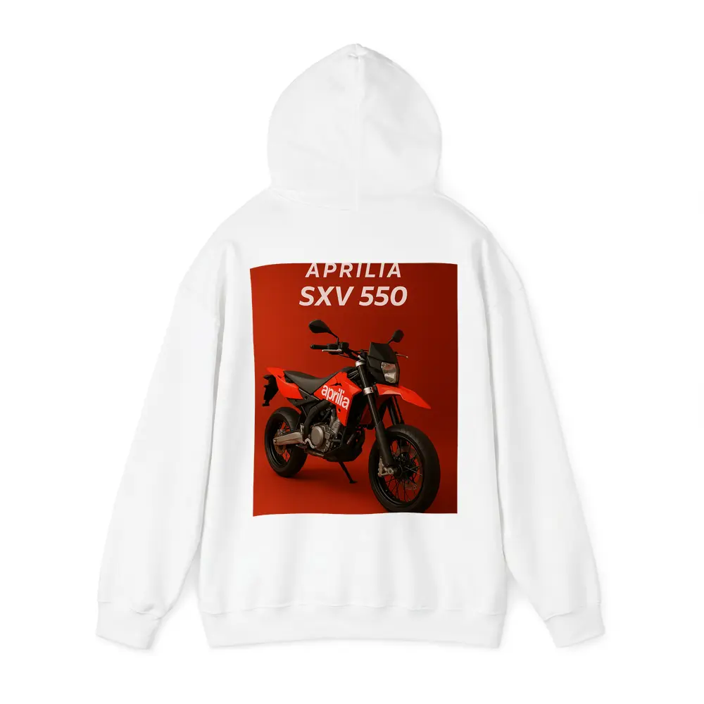 Aprilia SXV 550 Supermoto Red Background – Hoodies