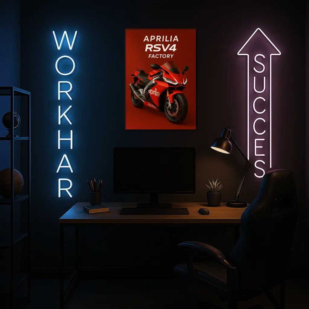 Aprilia RSV4 Factory Red Sport Bike – Wall Art