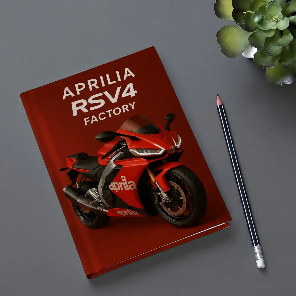 Aprilia RSV4 Factory Red Sport Bike – Notebooks