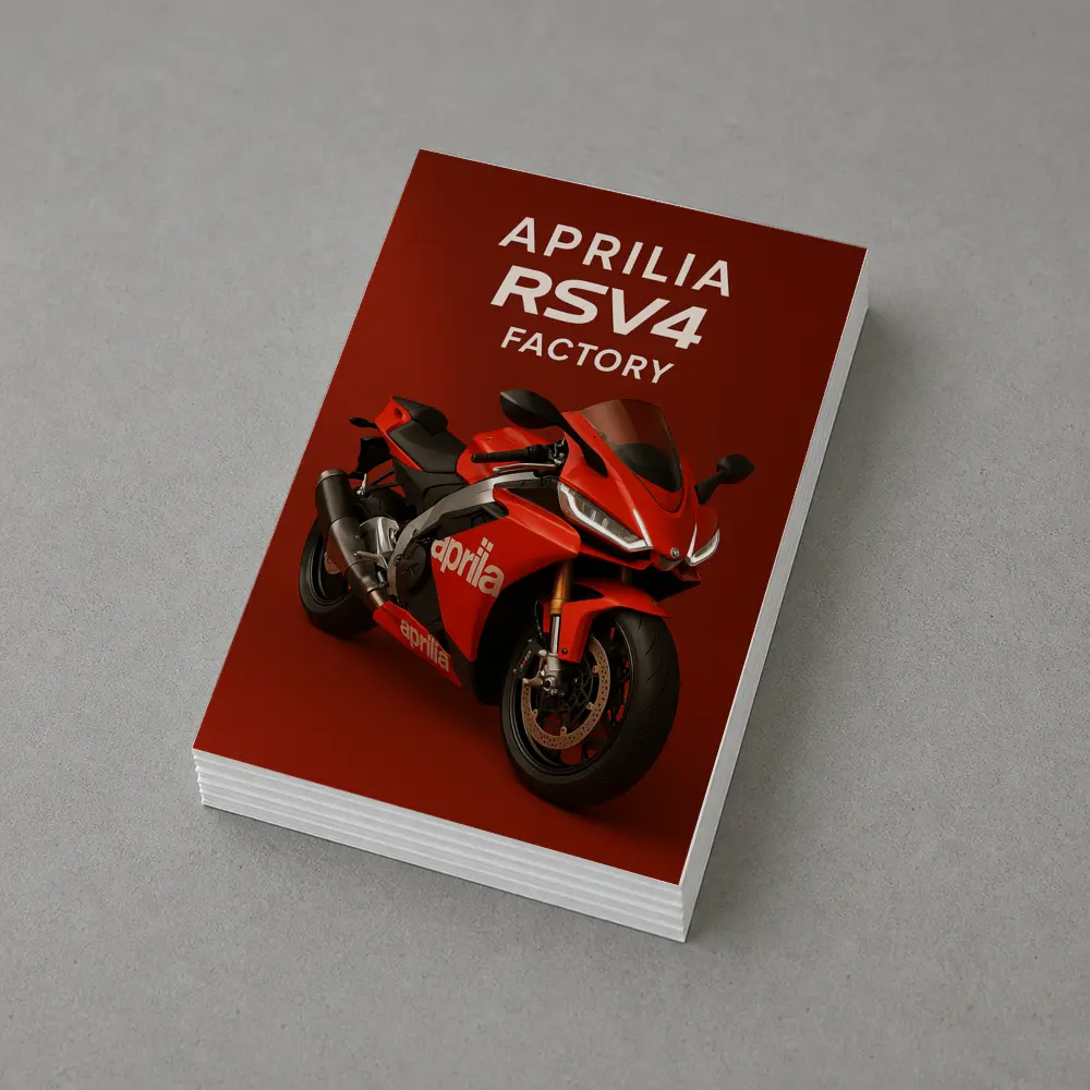Aprilia RSV4 Factory Red Sport Bike – Postcards