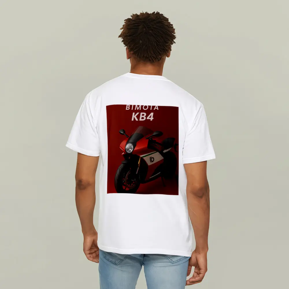 Bimota KB4 Sport Bike Red Background – T-Shirts