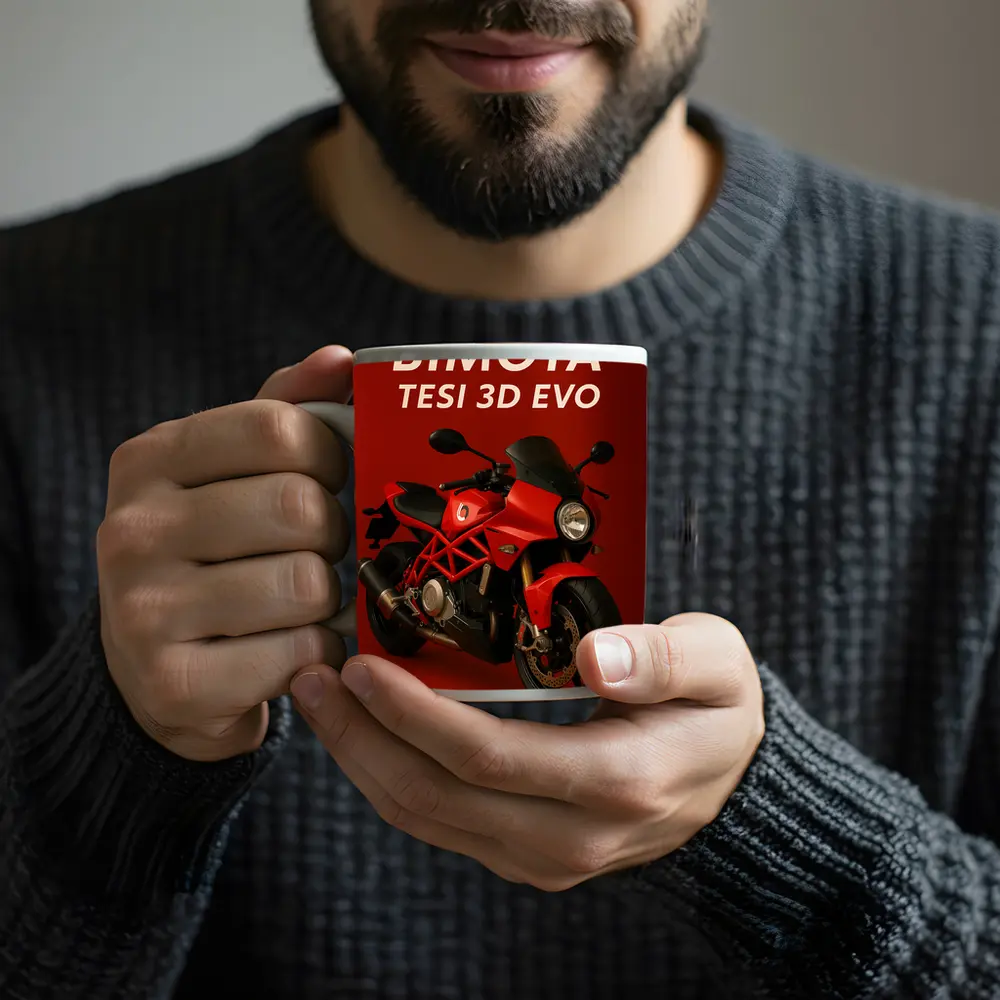Bimota Tesi 3D Evo Red Motorcycle Art – Mugs