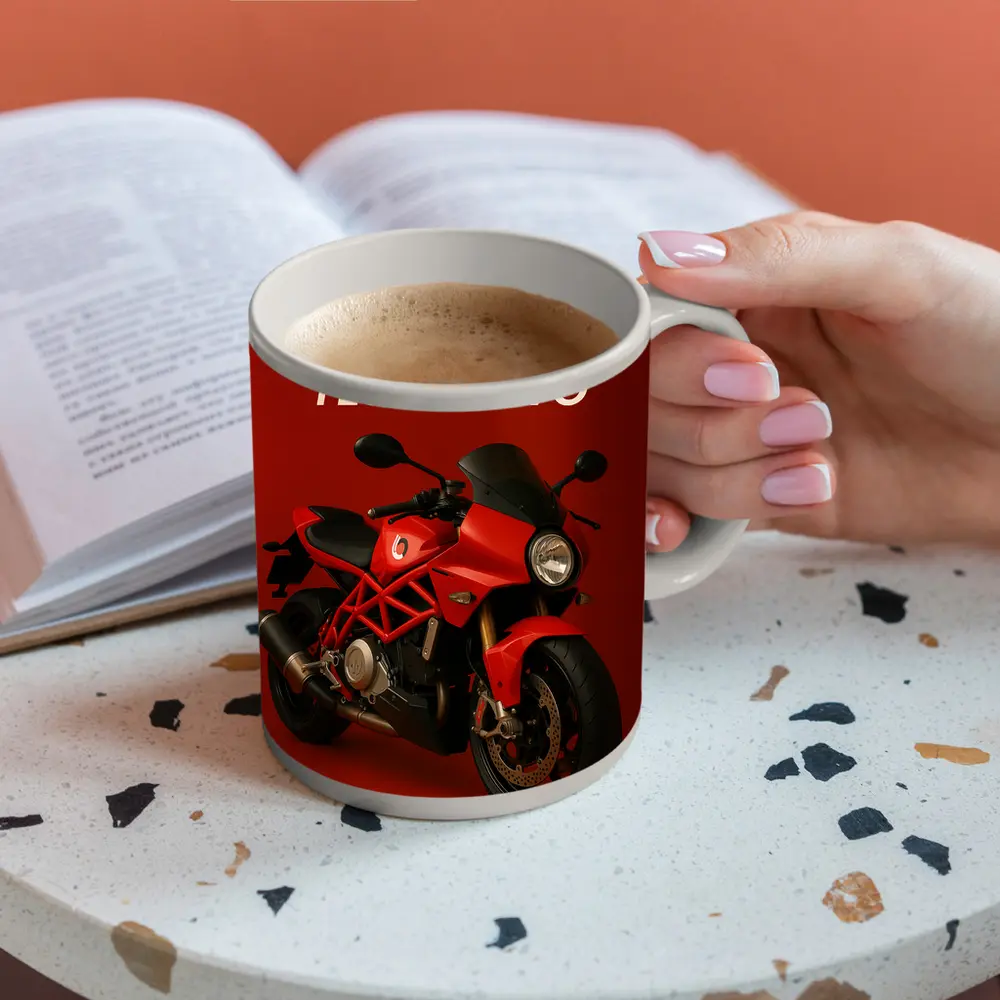 Bimota Tesi 3D Evo Red Motorcycle Art – Mugs