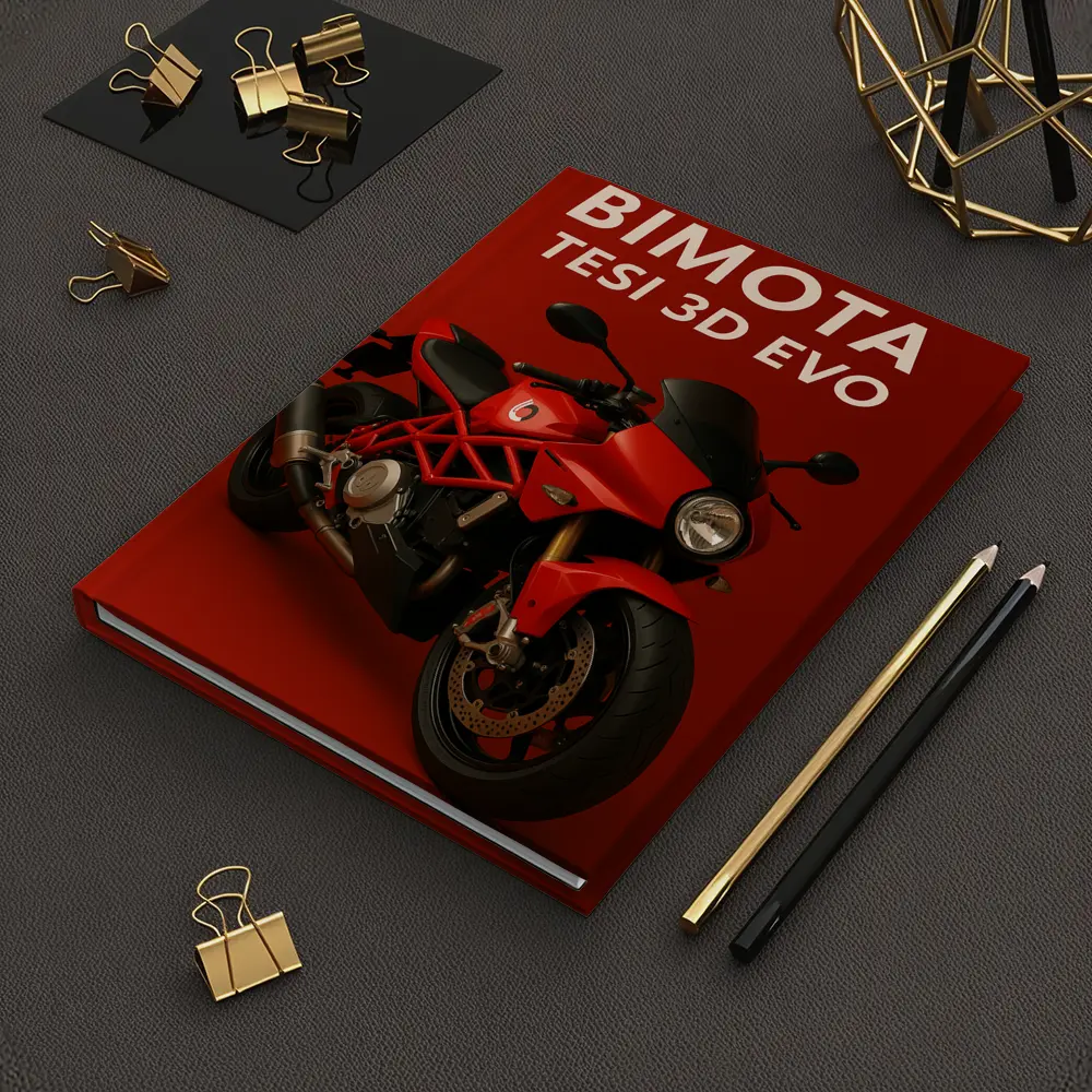 Bimota Tesi 3D Evo Red Motorcycle Art – Notebooks