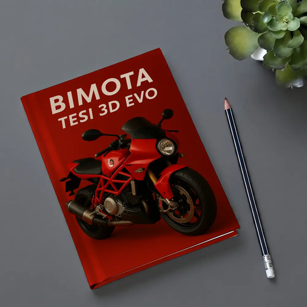 Bimota Tesi 3D Evo Red Motorcycle Art – Notebooks