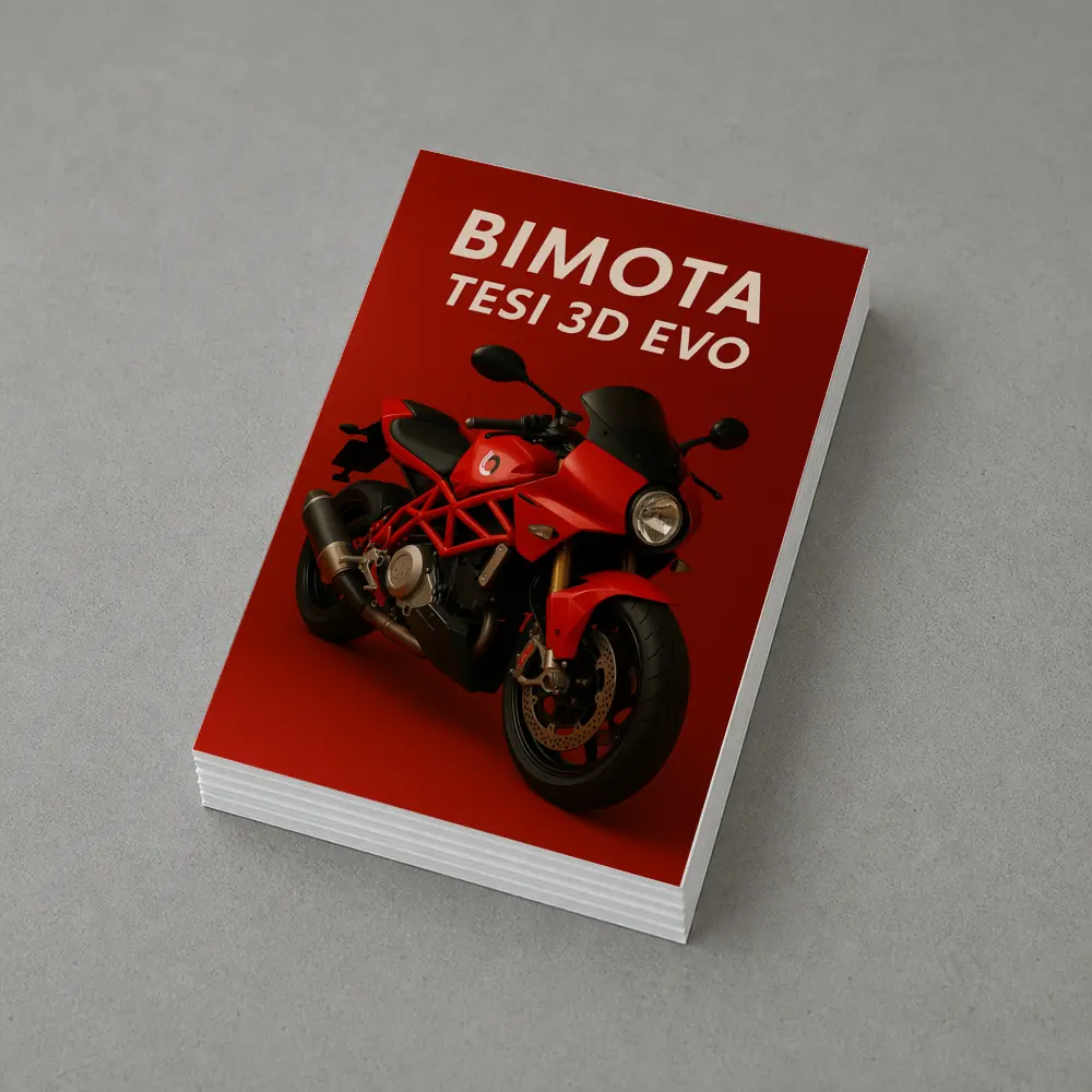Bimota Tesi 3D Evo Red Motorcycle Art – Postcards