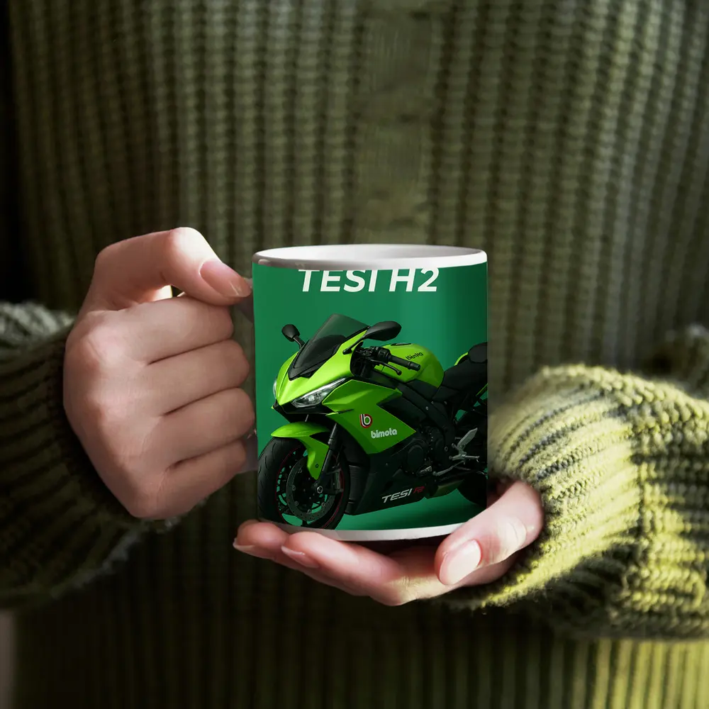 Bimota Tesi H2 Green Sport Bike – Mugs