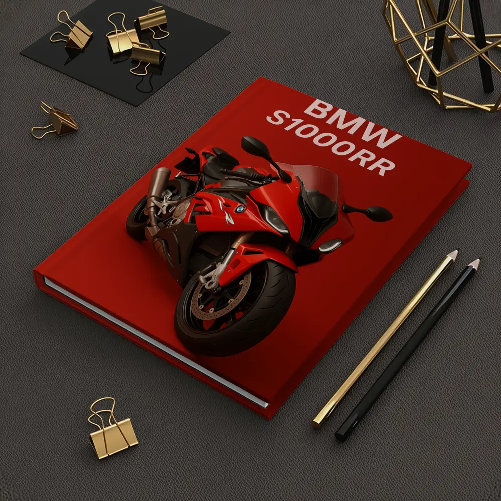 BMW S1000RR Red Sport Bike Art – Notebooks