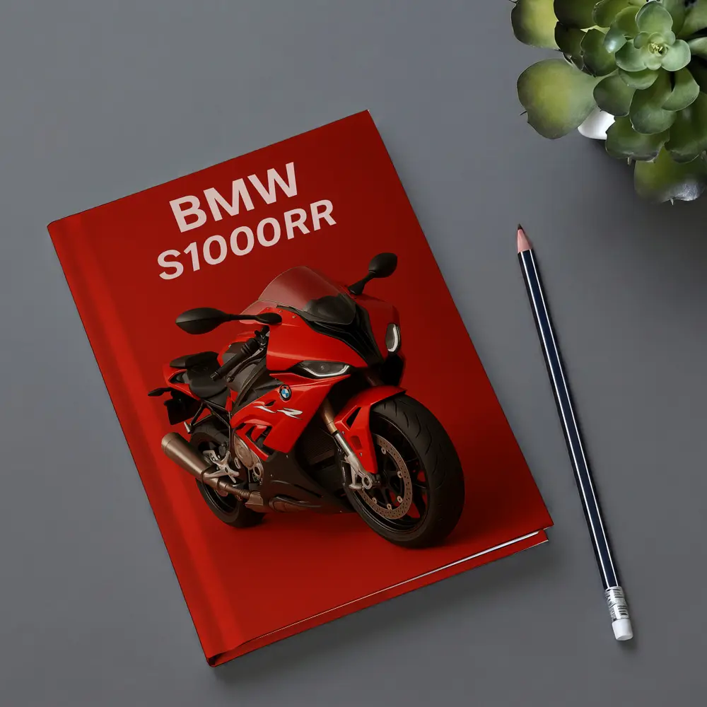 BMW S1000RR Red Sport Bike Art – Notebooks