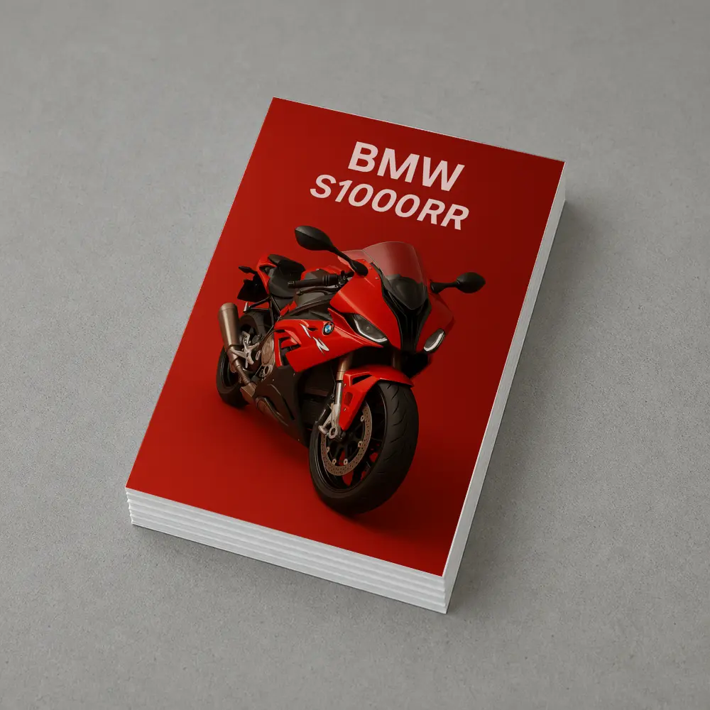 BMW S1000RR Red Sport Bike Art – Postcards