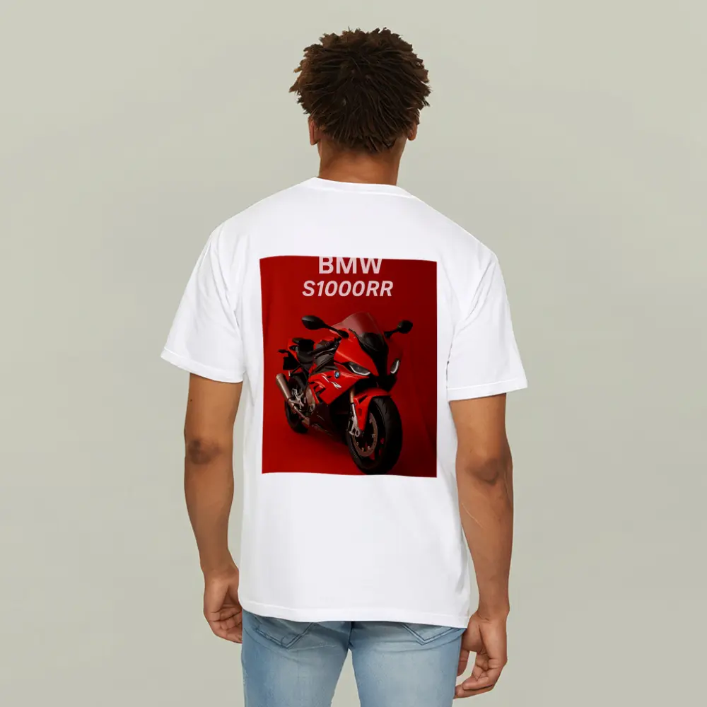 BMW S1000RR Red Sport Bike Art – T-Shirts