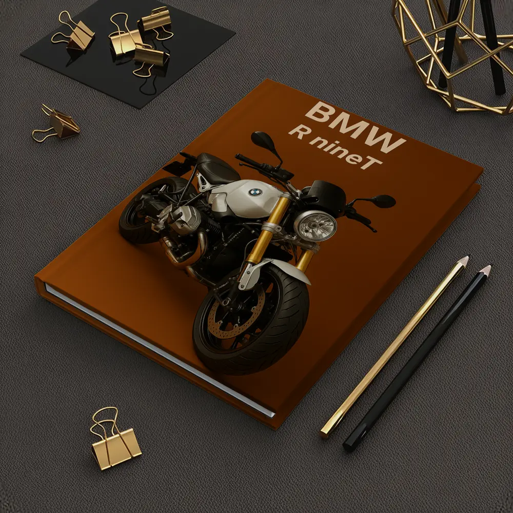 BMW R nineT Motorcycle Brown Background – Notebooks