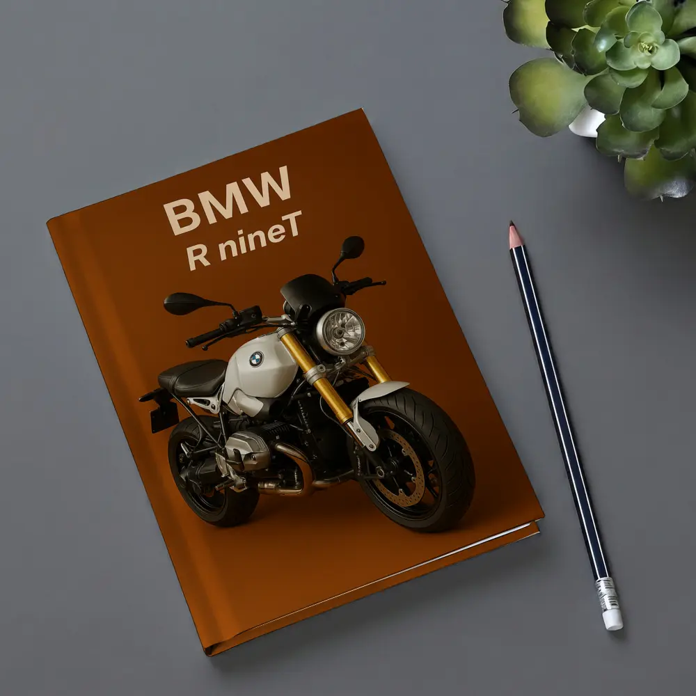 BMW R nineT Motorcycle Brown Background – Notebooks