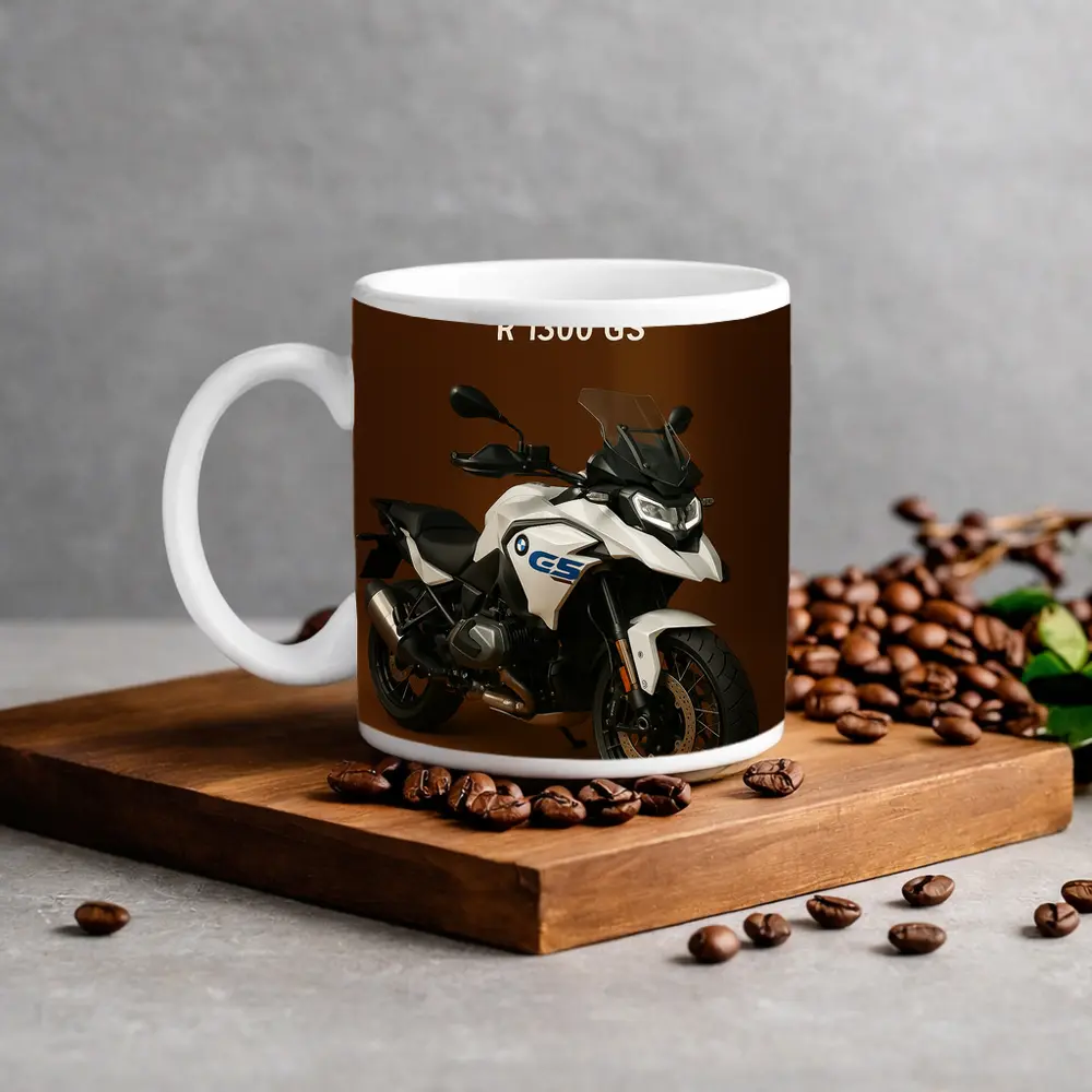 BMW R 1300 GS Adventure Motorcycle Brown Background – Mugs