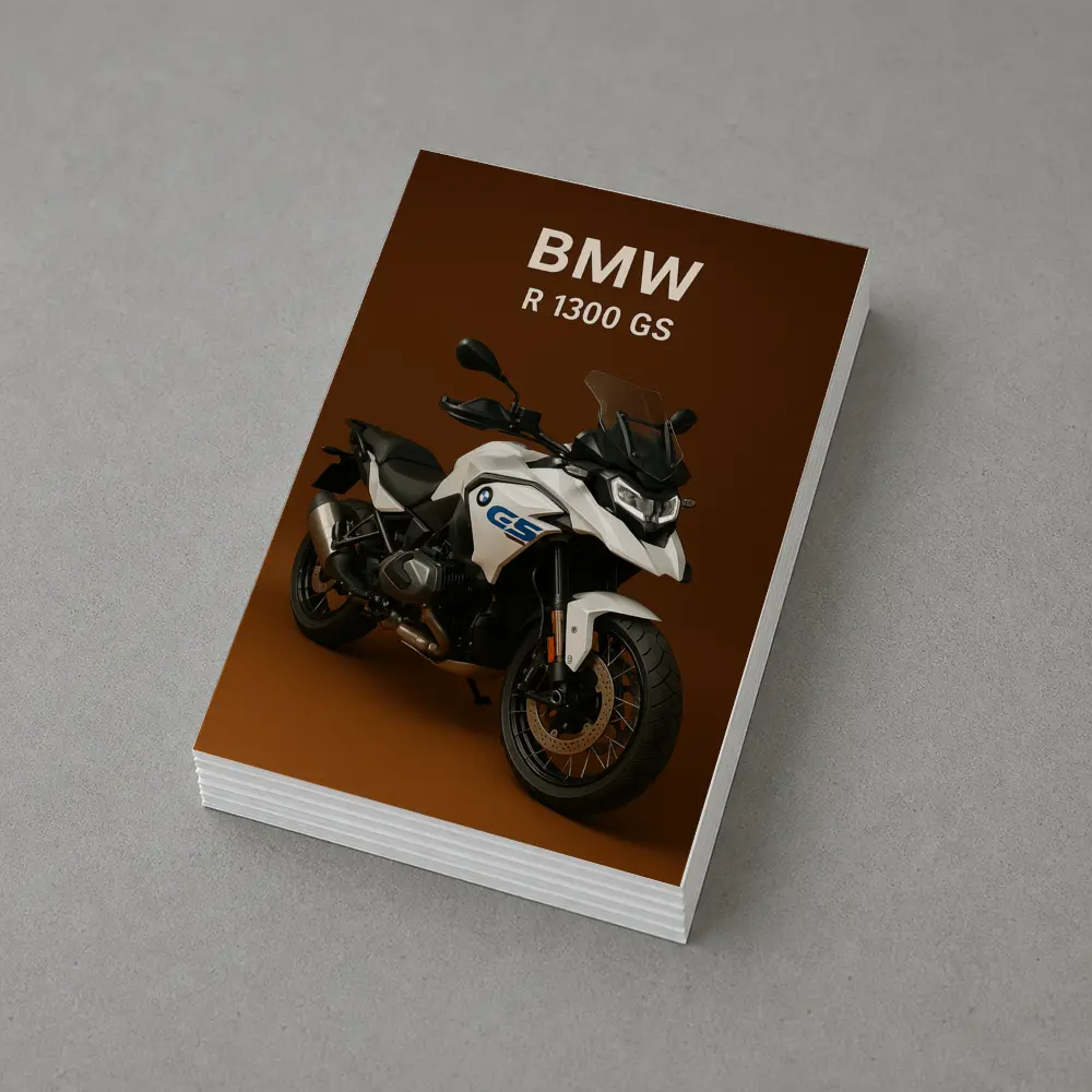 BMW R 1300 GS Adventure Motorcycle Brown Background – Postcards