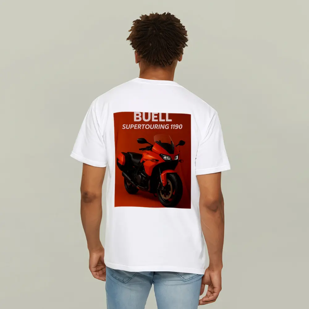 Buell Supertouring 1190 Motorcycle Orange Background – T-Shirts