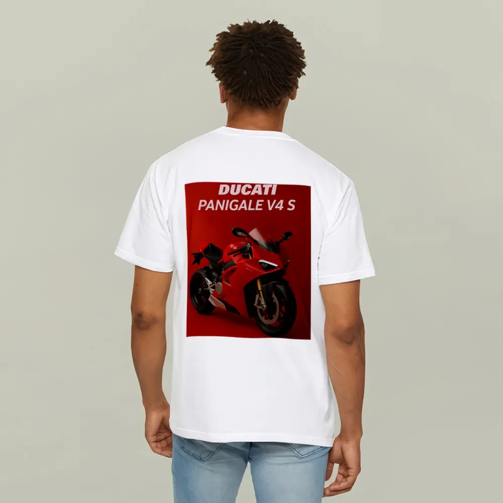 Ducati Panigale V4 S Red Background – T-Shirts