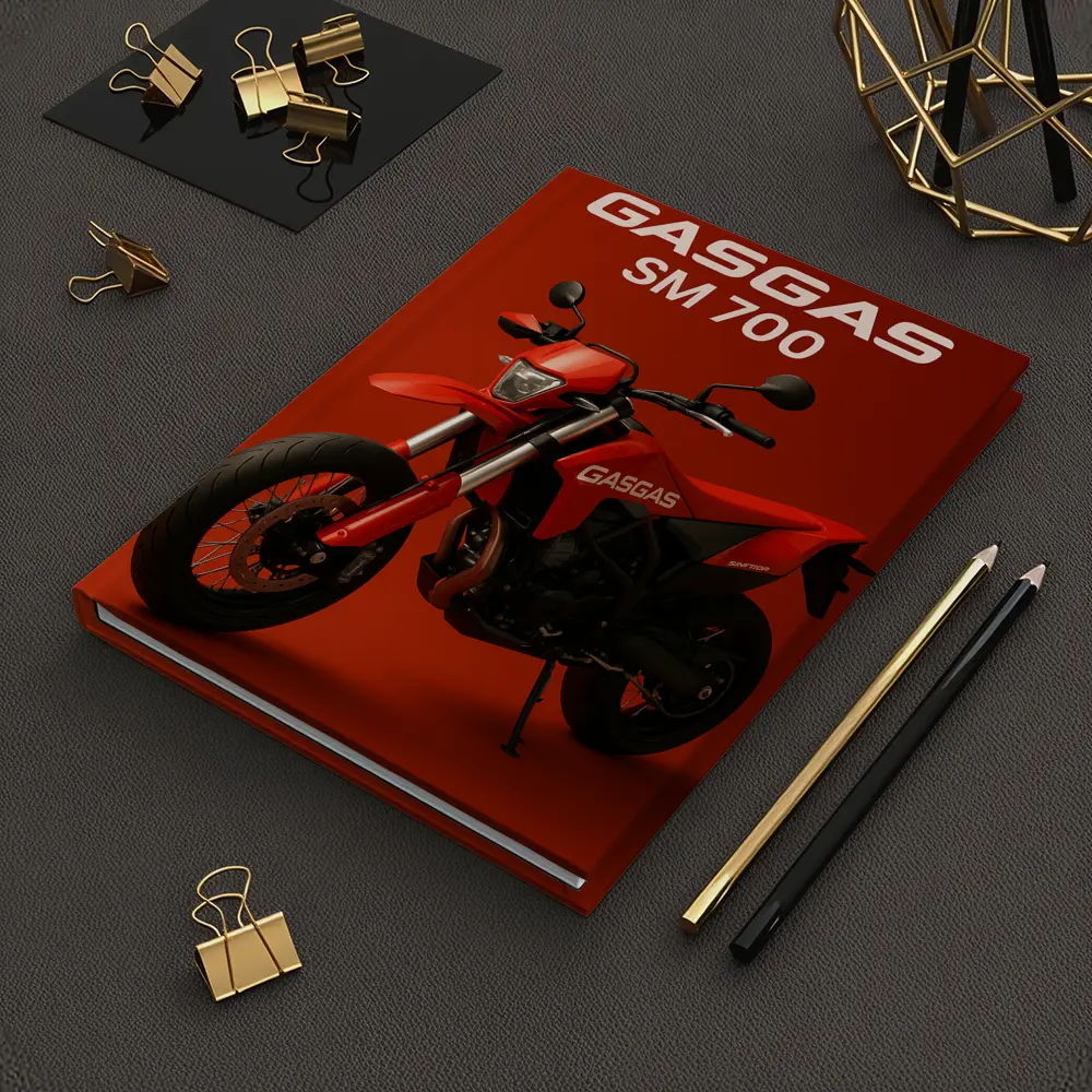 GASGAS SM 700 Motorcycle Red Background – Notebooks