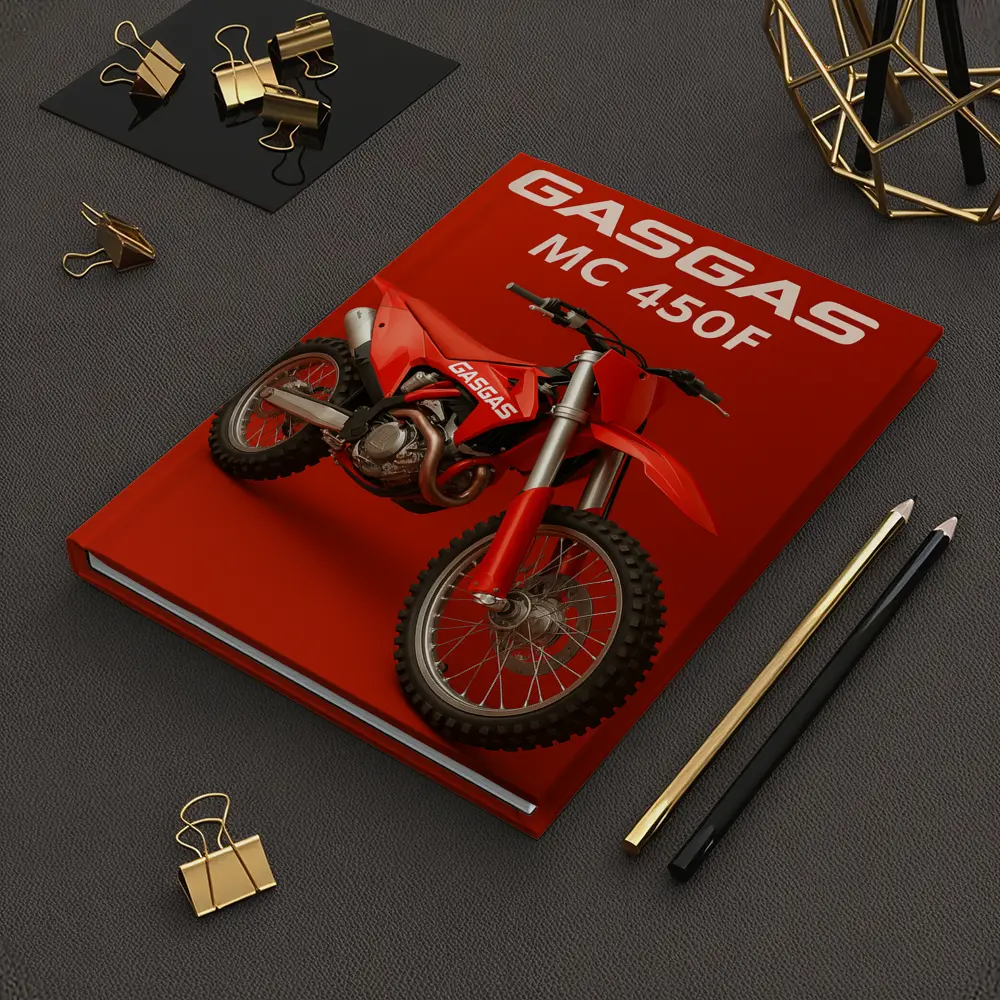 GASGAS MC 450F Red Motocross Dirt Bike – Notebooks