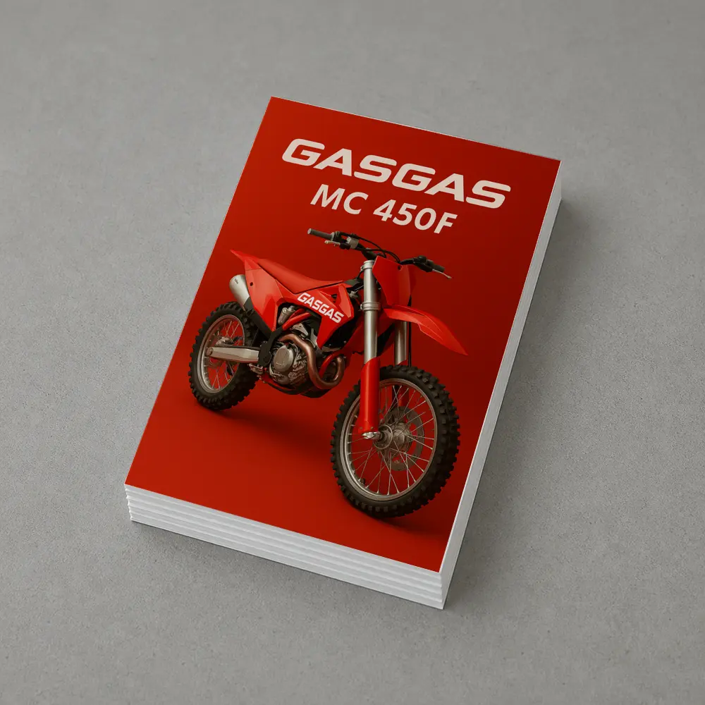 GASGAS MC 450F Red Motocross Dirt Bike – Postcards