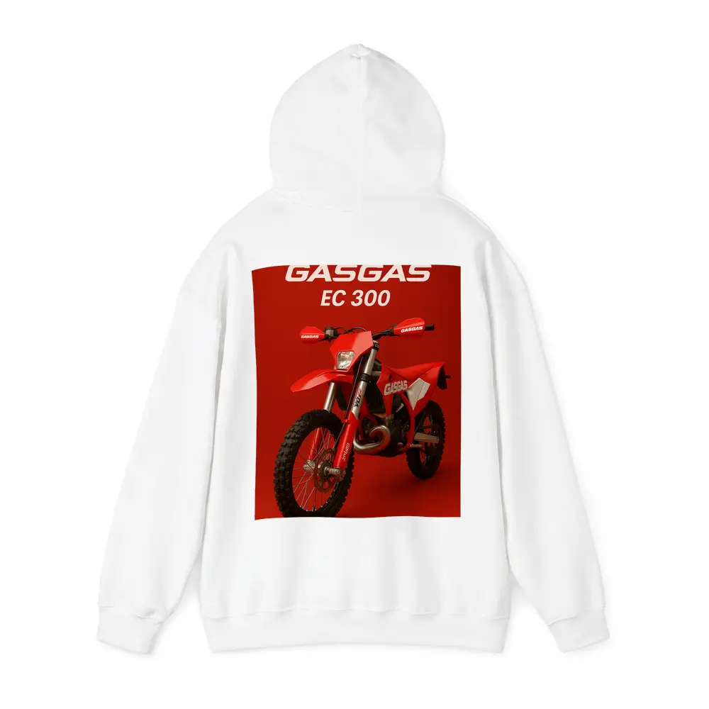 GASGAS EC 300 Dirt Bike Red Background – Hoodies