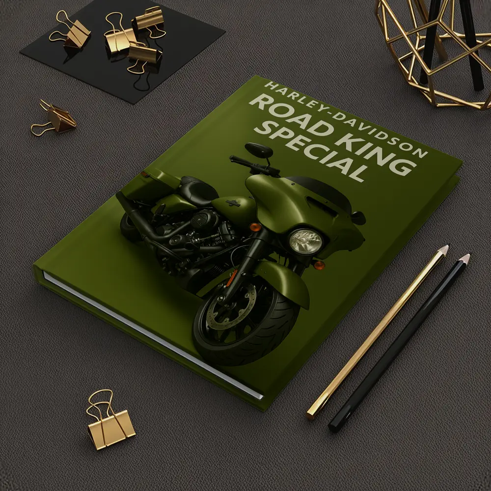 Harley Davidson Road King Special Olive Green – Notebooks