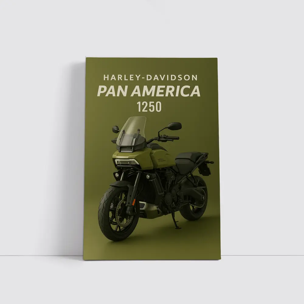 Harley Davidson Pan America Olive Green – Wall Art