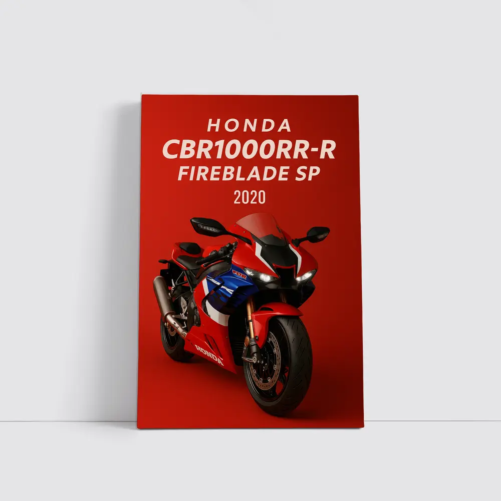 Honda CBR1000RR-R Fireblade SP Red Background – Wall Art